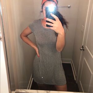 Grey short sleeved billabong T-shirt dress size M